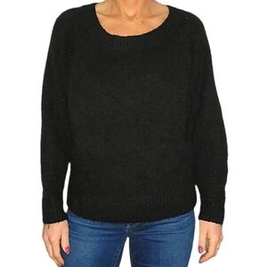 Victoria's Secret Cozy Sweater Size Medium Black Fuzzy